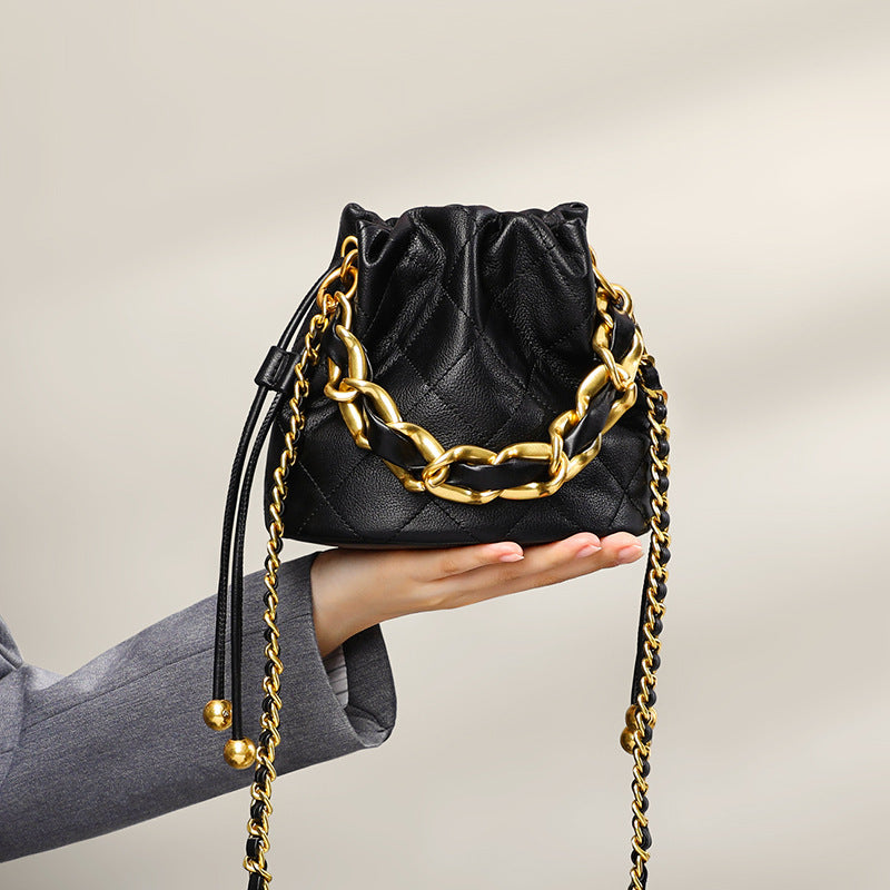 Luxury Chain Drawstring Shoulder Bag