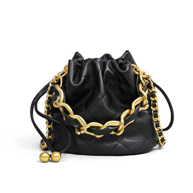 Luxury Chain Drawstring Shoulder Bag