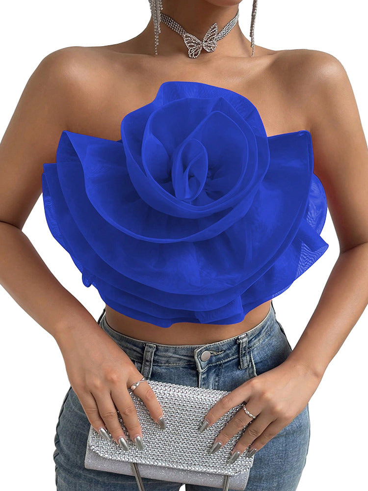 Floral Tube Crop Top