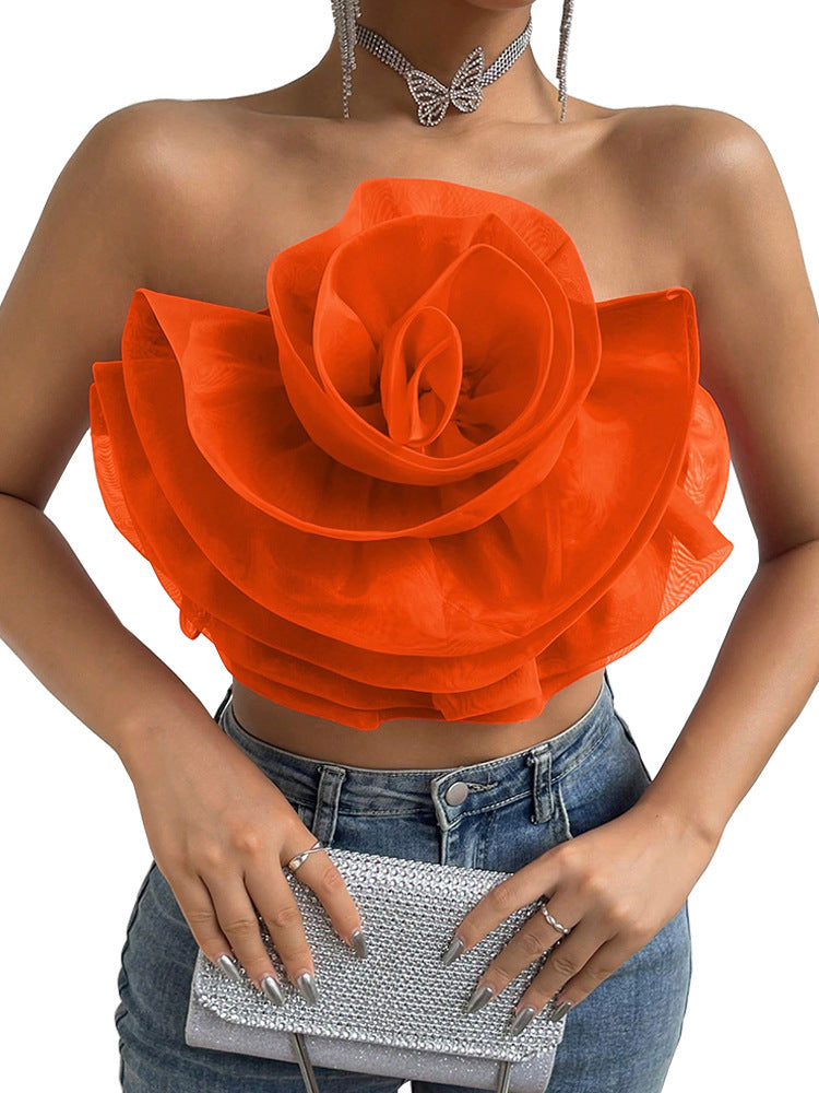 Floral Tube Crop Top
