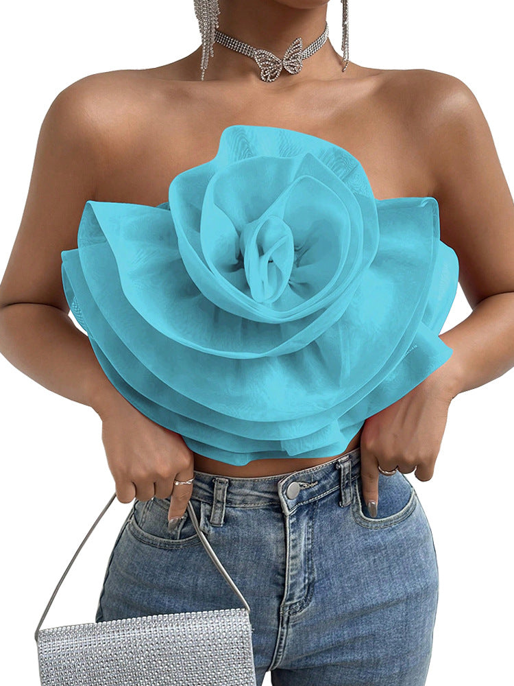 Floral Tube Crop Top