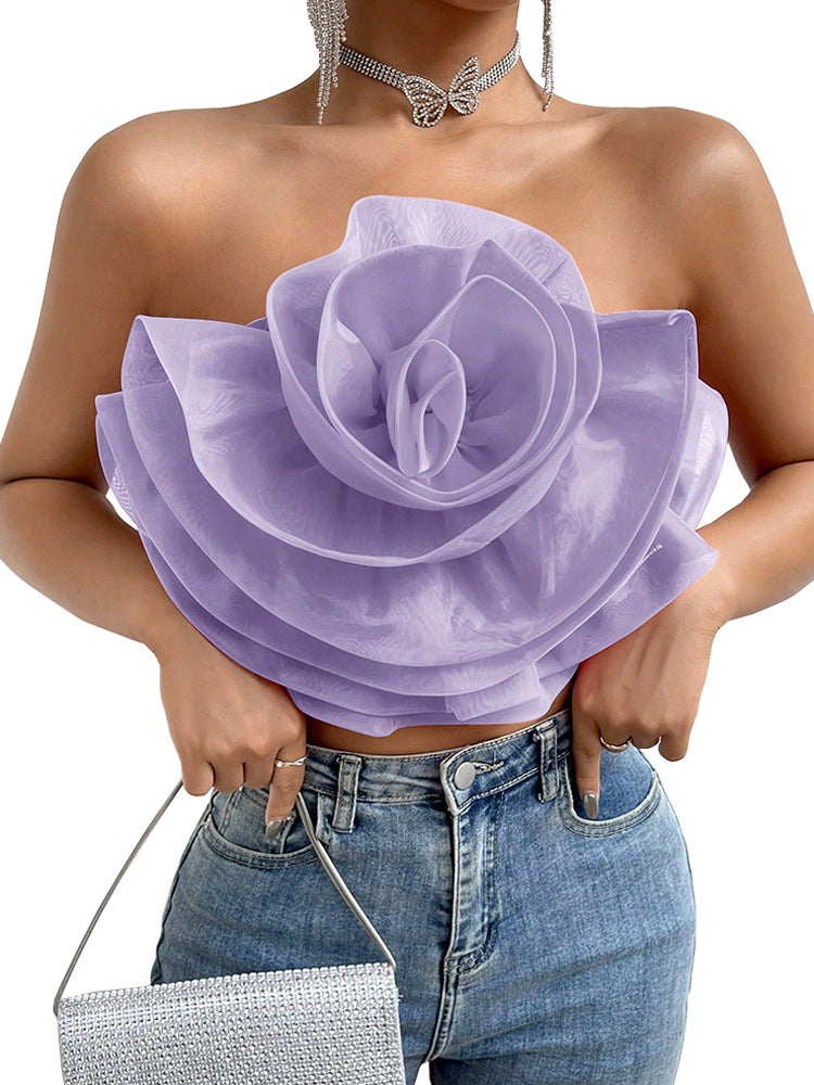 Floral Tube Crop Top