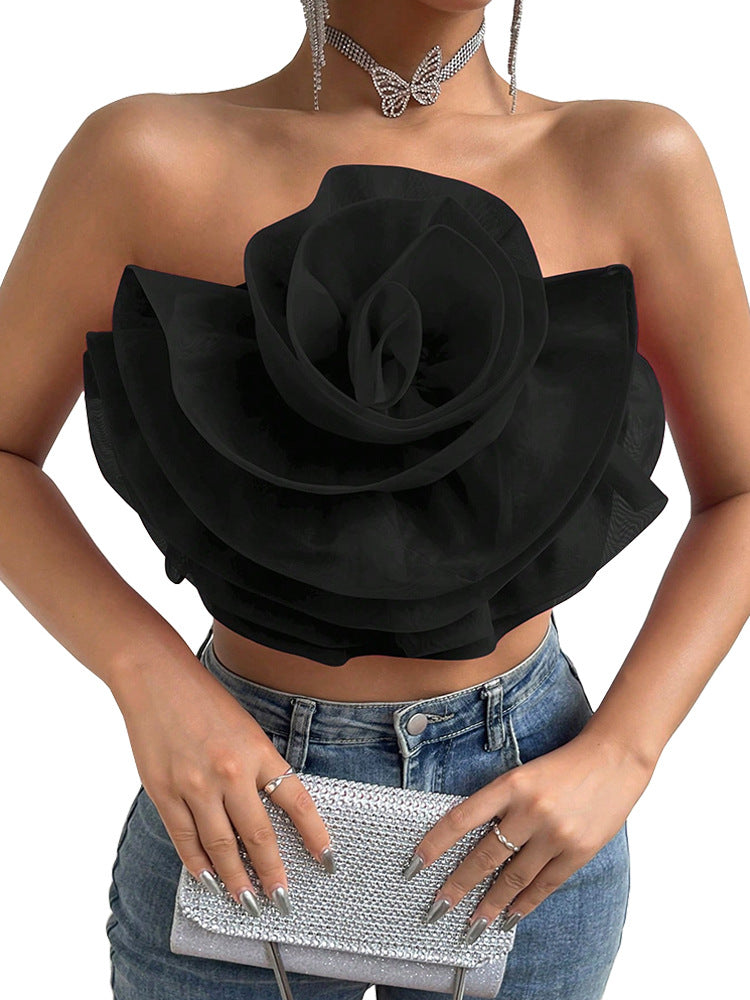 Floral Tube Crop Top