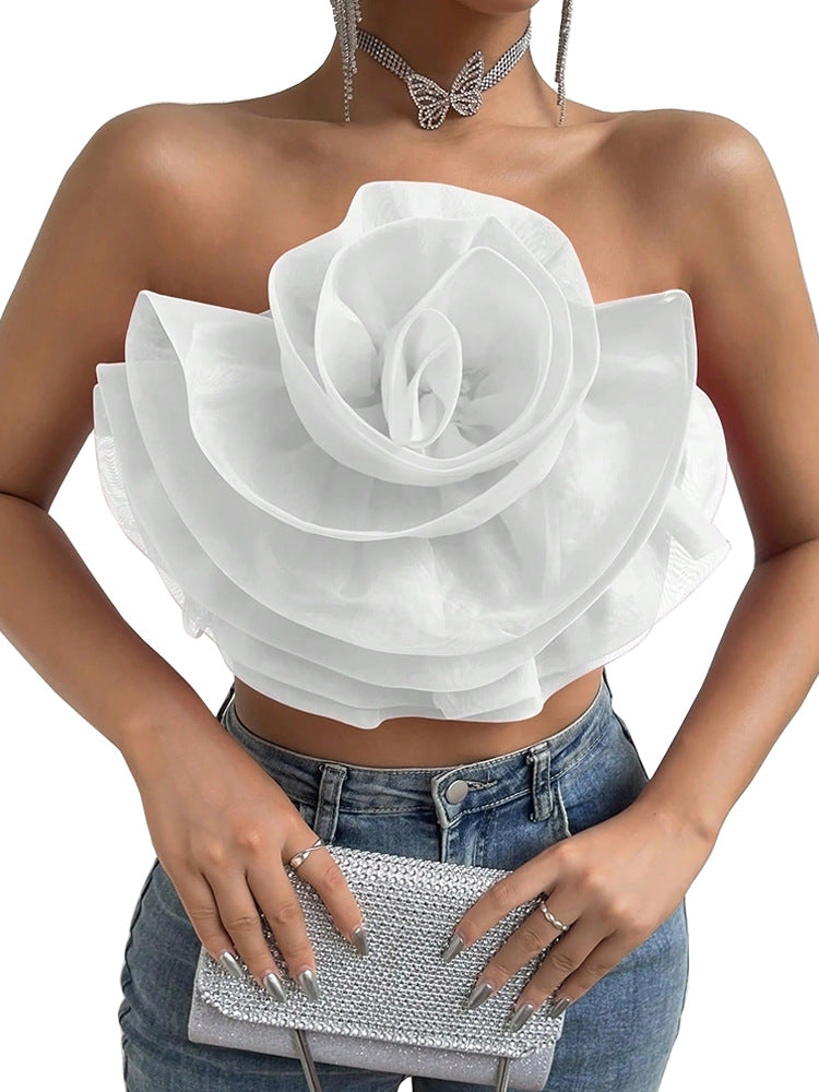 Floral Tube Crop Top