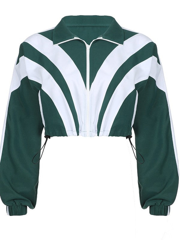 Vintage Striped Tracksuit Set