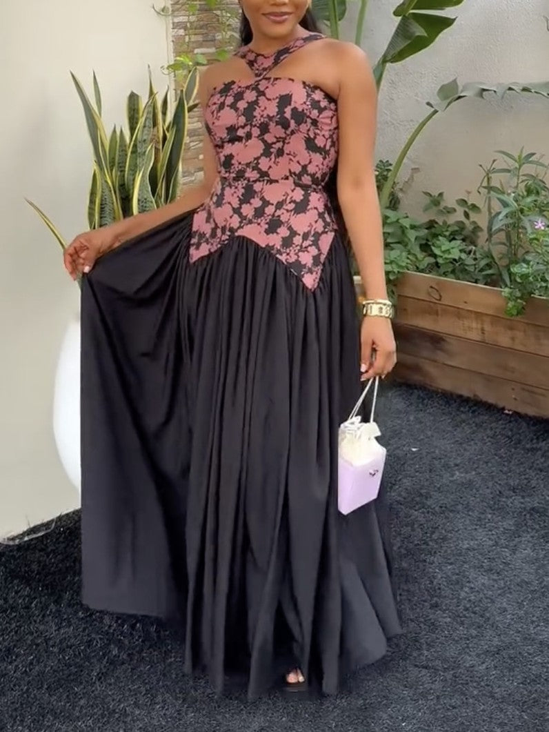 Floral Patchwork Maxi Dress