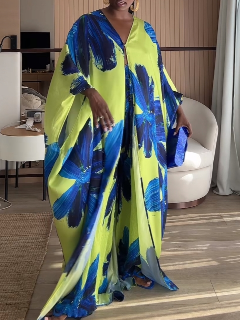 Flowy Abstract Print Two-Piece Set