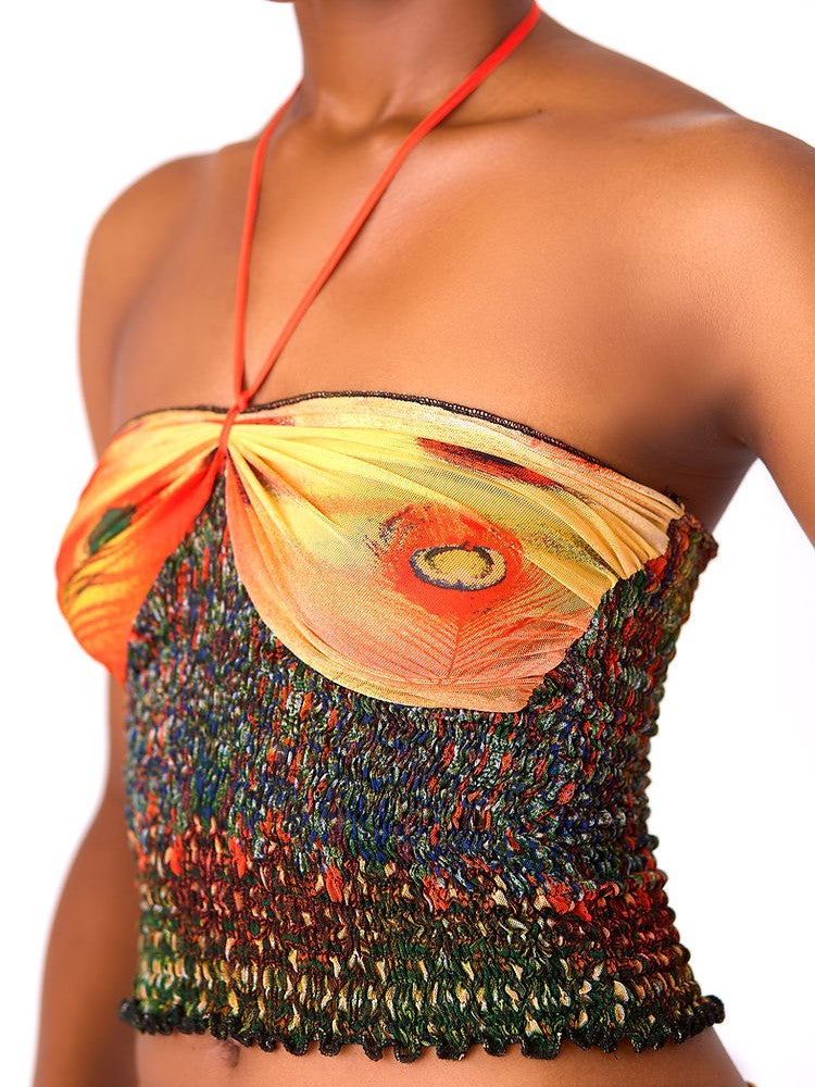 Halter Sunburst Two-Piece Set