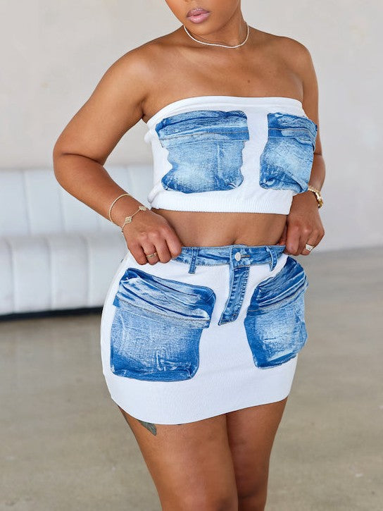 Out Of Pocket Skirt Set