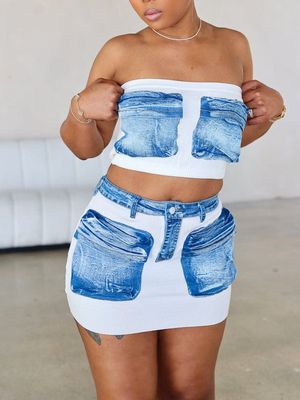 Out Of Pocket Skirt Set