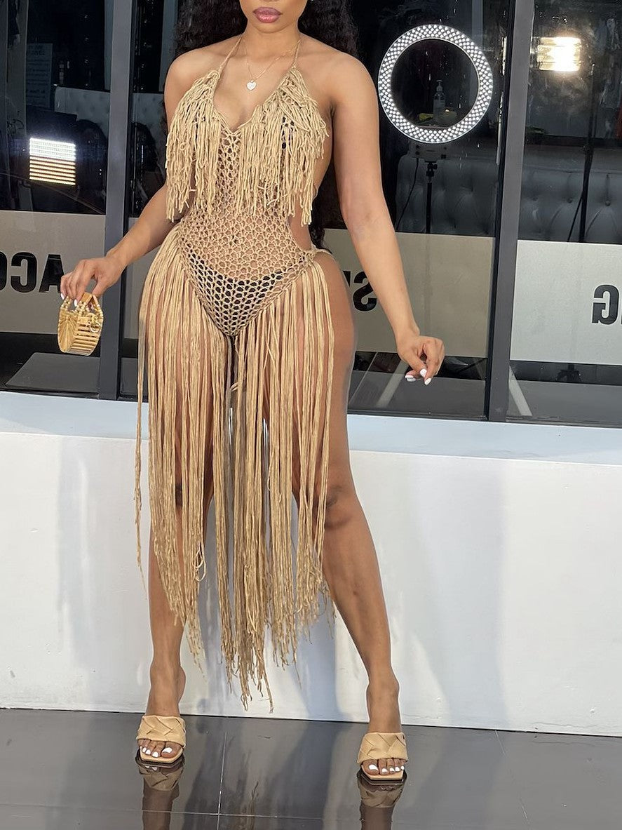 Crochet Vacation Cover Up Dress