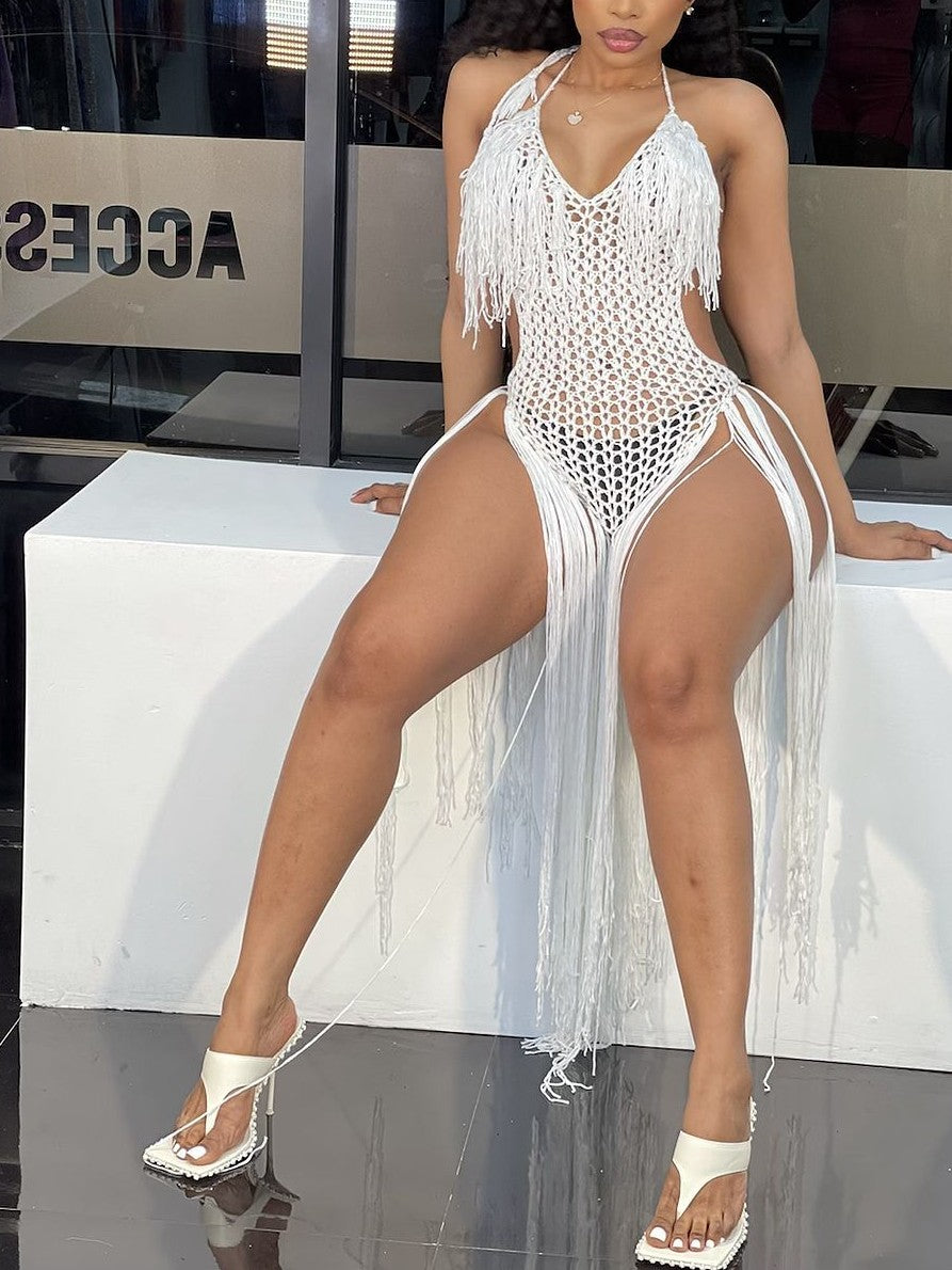 Crochet Vacation Cover Up Dress