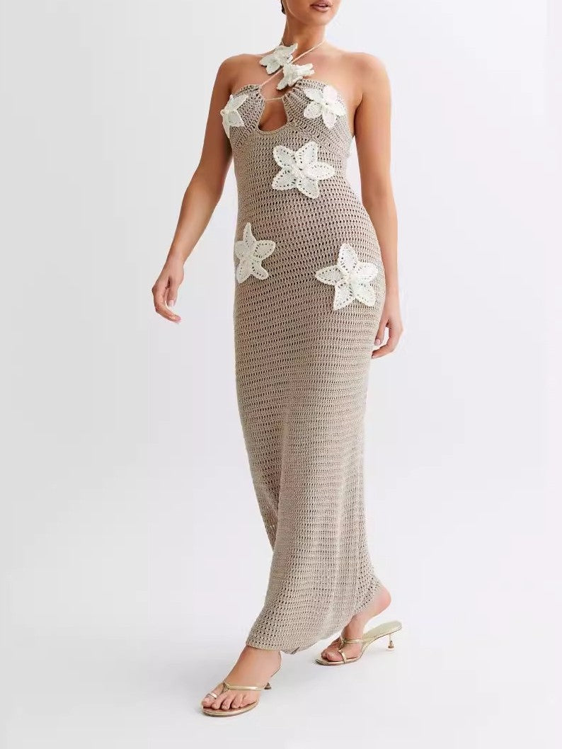 Floral Crochet Maxi Dress