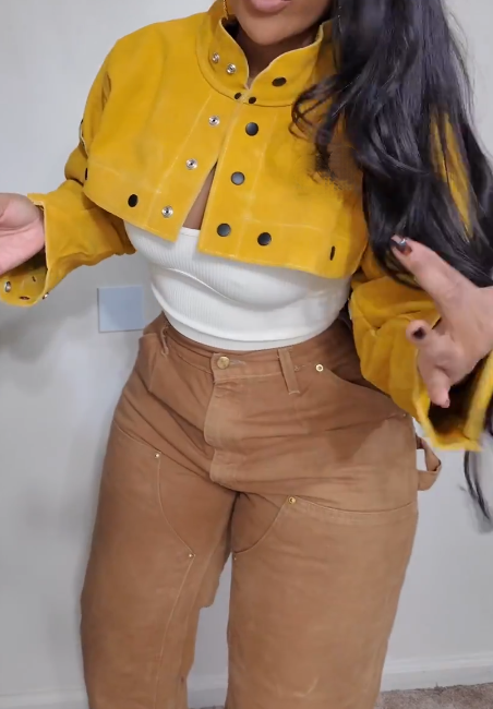 Fab Suede Workoutfit Jacket
