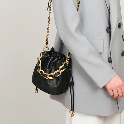 Luxury Chain Drawstring Shoulder Bag
