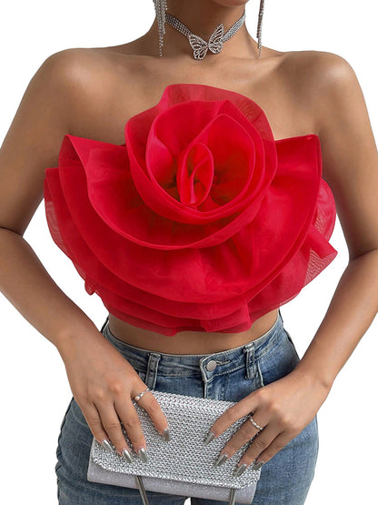Floral Tube Crop Top