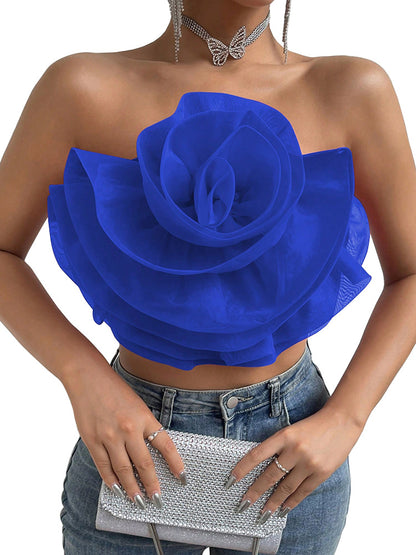 Floral Tube Crop Top