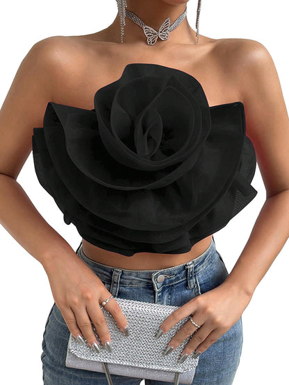 Floral Tube Crop Top