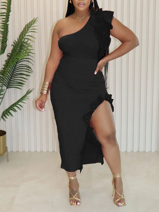 Ruffle Bodysuit Skirt Set
