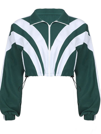 Vintage Striped Tracksuit Set
