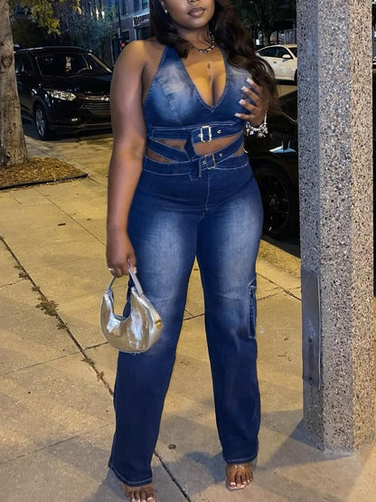 Stunning Stylish Denim Jumpsuit