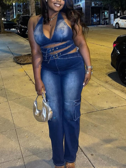 Stunning Stylish Denim Jumpsuit