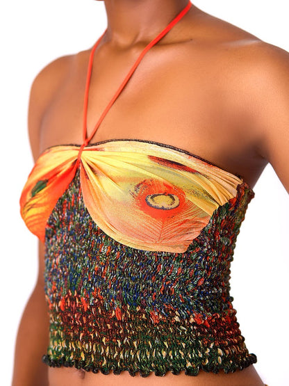 Halter Sunburst Two-Piece Set