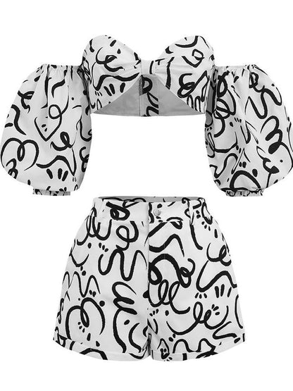 All-over Print Two-piece Set