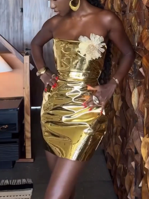 Golden Bloom Skirt