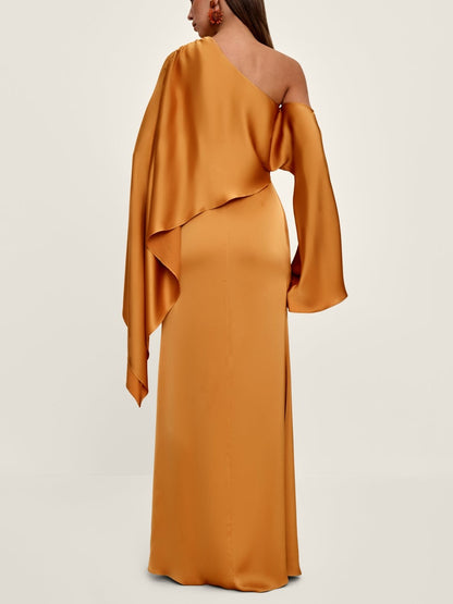 Asymmetrical Slit Maxi Dress