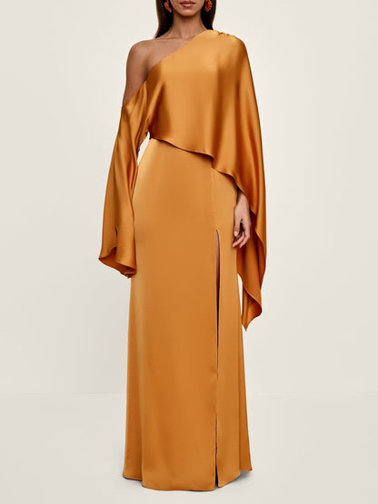 Asymmetrical Slit Maxi Dress