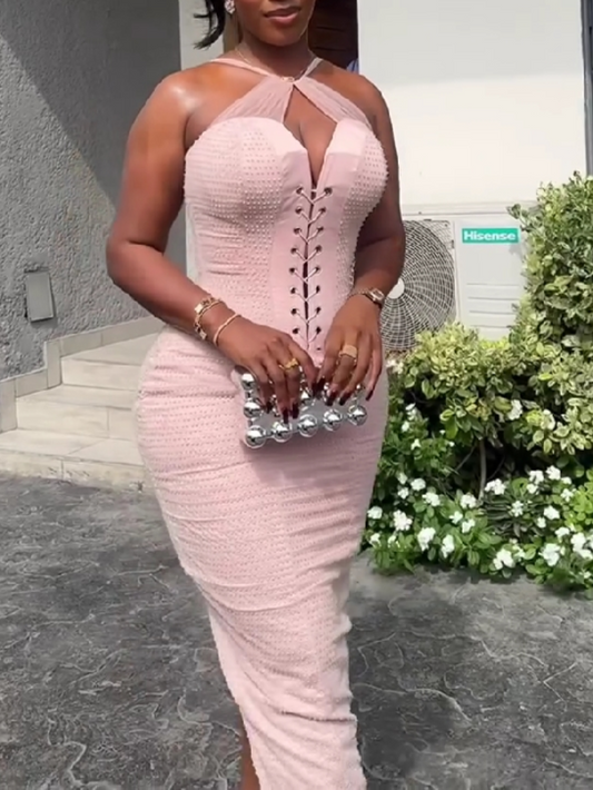 Luxe Pearl Corset Dress