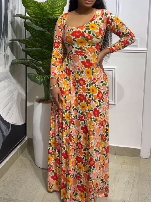 Blooming Elegance Maxi Dress