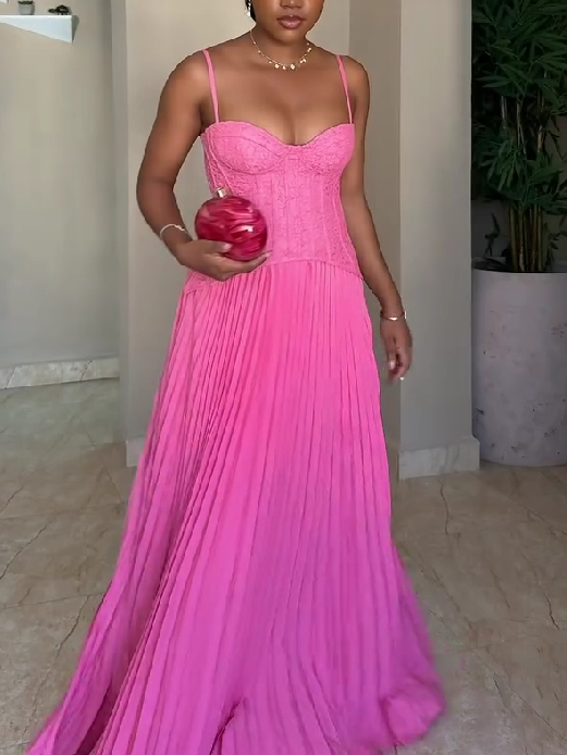 Camisole Vest Pleated Dress