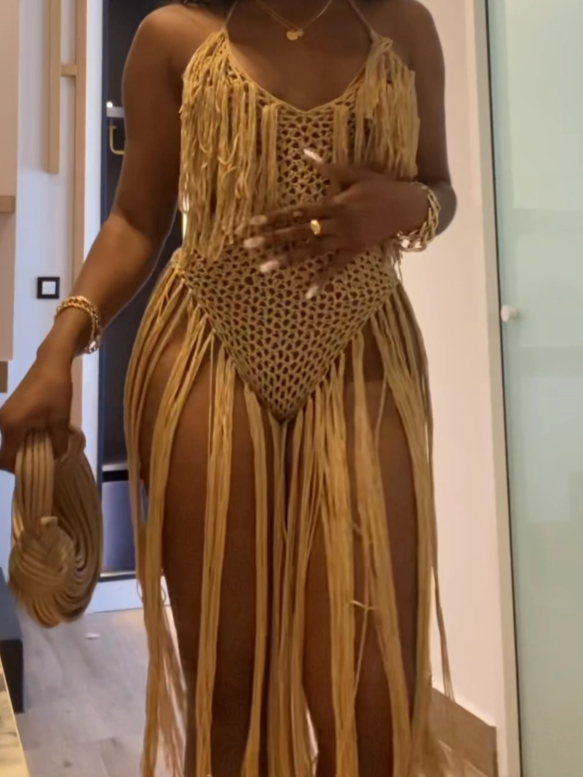 Crochet Vacation Cover Up Dress