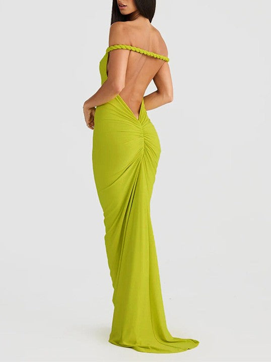 Twisted Halter Maxi Dress