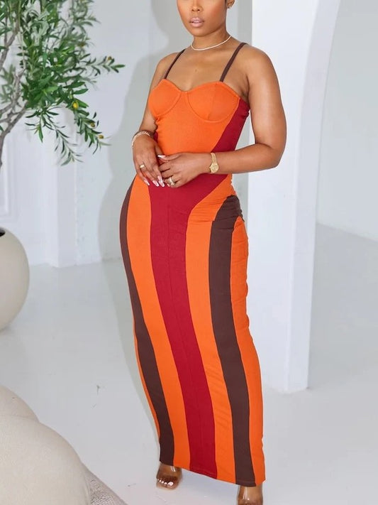 Bold Stripe Bodycon Dress